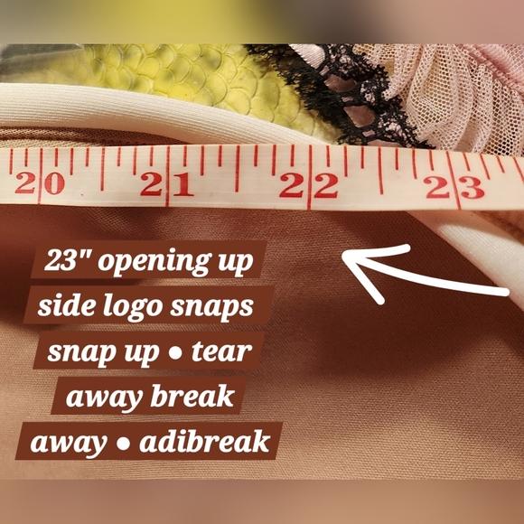 ADIDAS Spacer Magic Beige HM1616 OFFICIAL Snap Up High Waist Polar Fleece NWT S - Picture 13 of 16